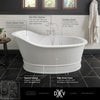 [D12025004.415] Oak Hill® 66 in. x 36 in. Freestanding Bathtub - Canvas White
