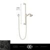 Oak Hill® Personal Hand Shower Set with Adjustable 24 in. Slide Bar // POLISHED CHROME // 68399_DXV_Oak_Hill_Personal_Shower_D35155780_Infographic_2_CDNwebp.webp