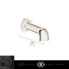 [D35155760.100] Oak Hill® Wall Mount Bathtub Spout - Polished Chrome