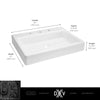 Oak Hill® 30 in. Sink, 3-Hole // CANVAS WHITE // 68420_DXV_Oak_Hill_Sink_D20160008_Info_2_CDNwebp.webp