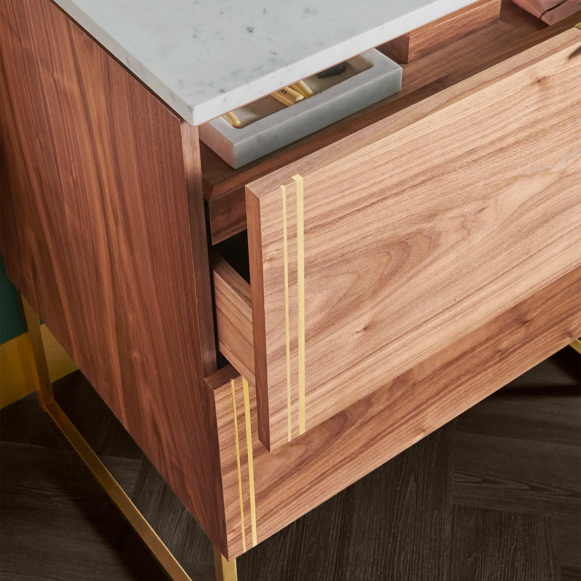 Belshire® 30 in. Single Vanity Only with Hidden Interior Drawer // WARM WALNUT // 83510_B-D19086030329_4_CDNwebp.webp