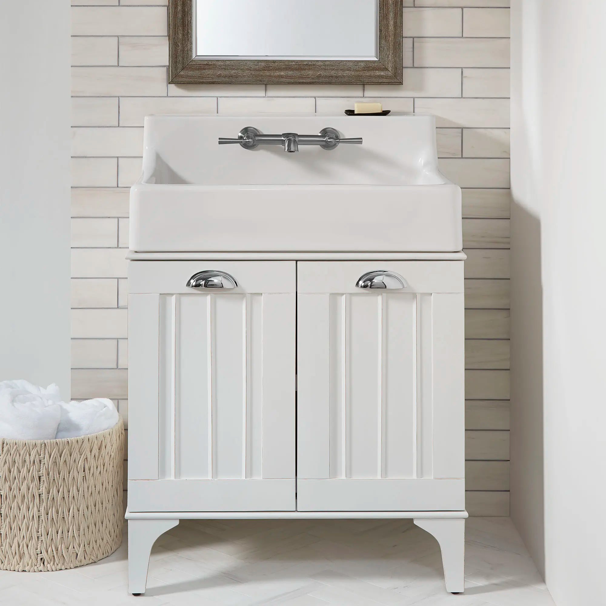 Oak Hill® 30 in. High-Back Sink, 2-Hole // CANVAS WHITE // 83801_B-D20155002415_CDNwebp.webp