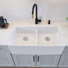 [D21180DB3620.415] Etre® 36 in. Double Apron Kitchen Sink - Canvas White