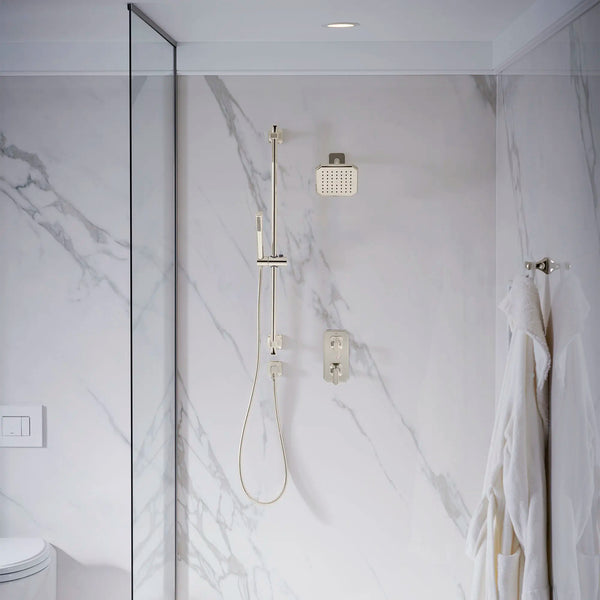 [D35170434.144] Belshire® 3/2 or 4/3 Diverter Valve Trim Only with Cross Handle - Polished Chrome