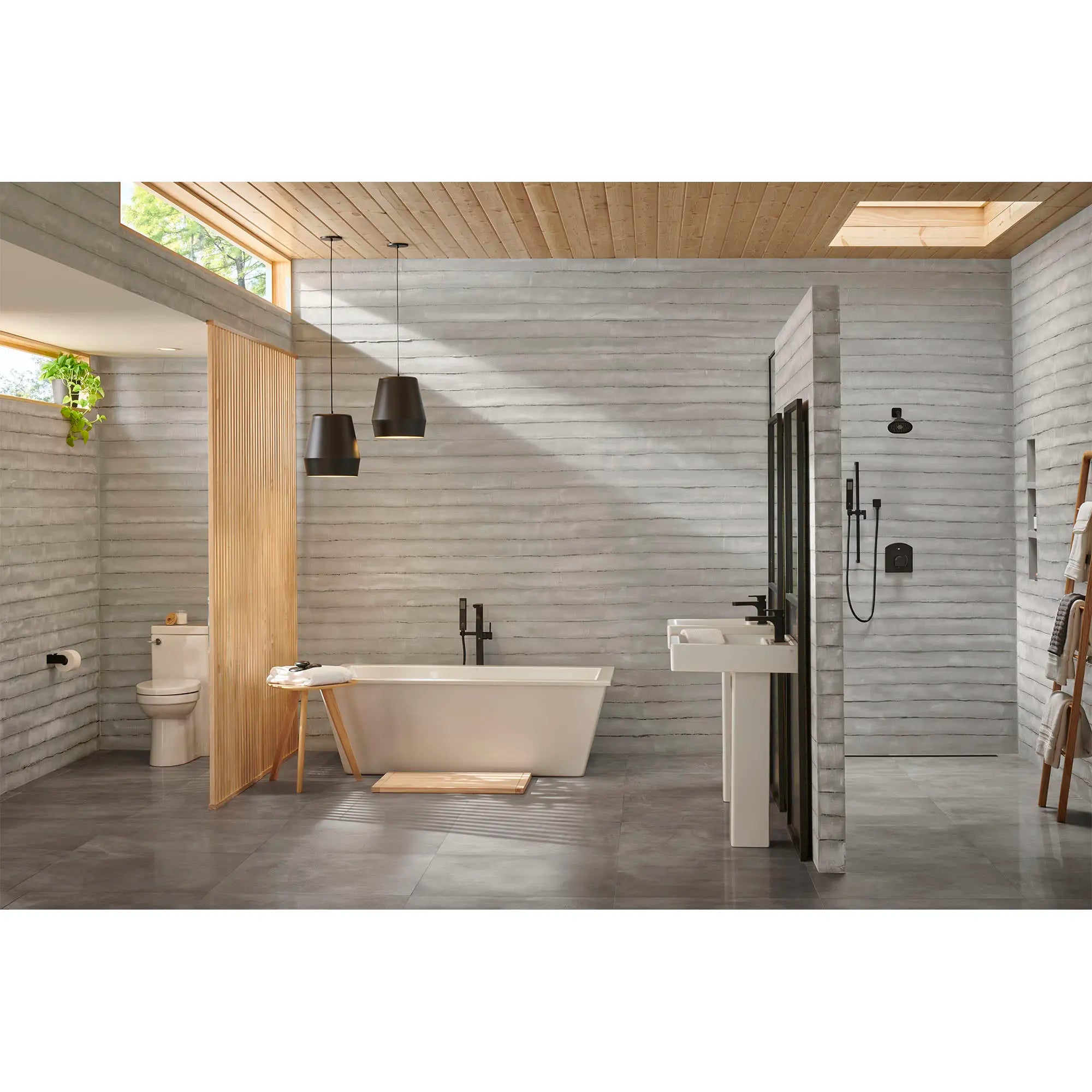 Equility® Square Floor Mount Bathtub Filler with Hand Shower and Lever Handle // MATTE BLACK // 86208_B-D60545004.415_D22015F101.415_D20095001.415_D21025000.415_D20095001.415_D21025000.415_D3590090C.243_D3510910C.243_D35109510.243_D3510977C.243_D3570043C.243_D35109230.243_CDNweb_8be2a6b4-e280-4cf5-aa16-88b22513083e.webp