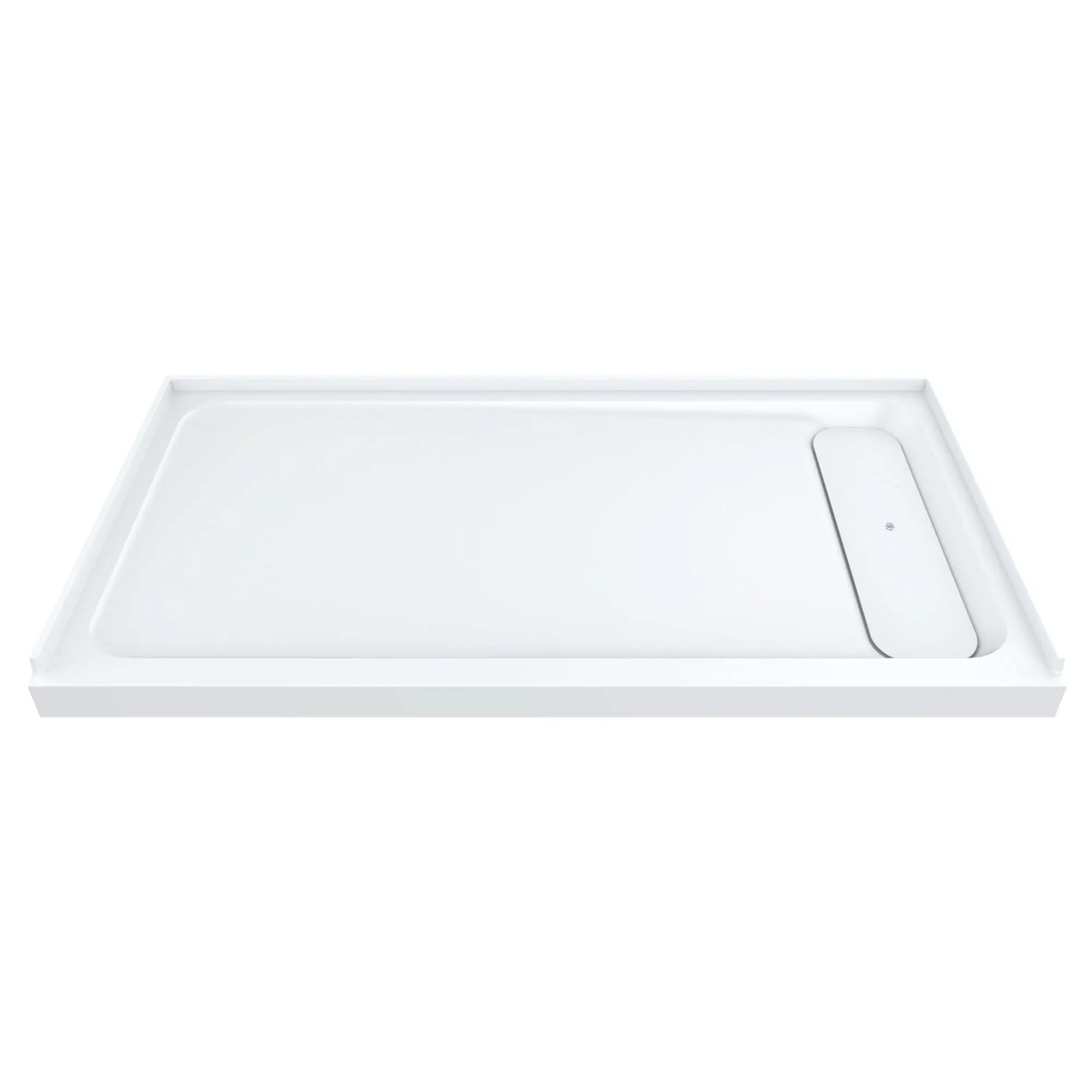 DXV® Modulus 60” X 30” SOLID SURFACE SHOWER BASE – RIGHT DRAIN // MERINO WHITE // 90568_D16030STR417_CDNwebp.webp