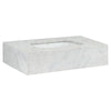 Belshire® 30 in. Carrara Marble Console Top, No Hole // CARRARA MARBLE // 90688_D19080000550_CDNwebp.webp