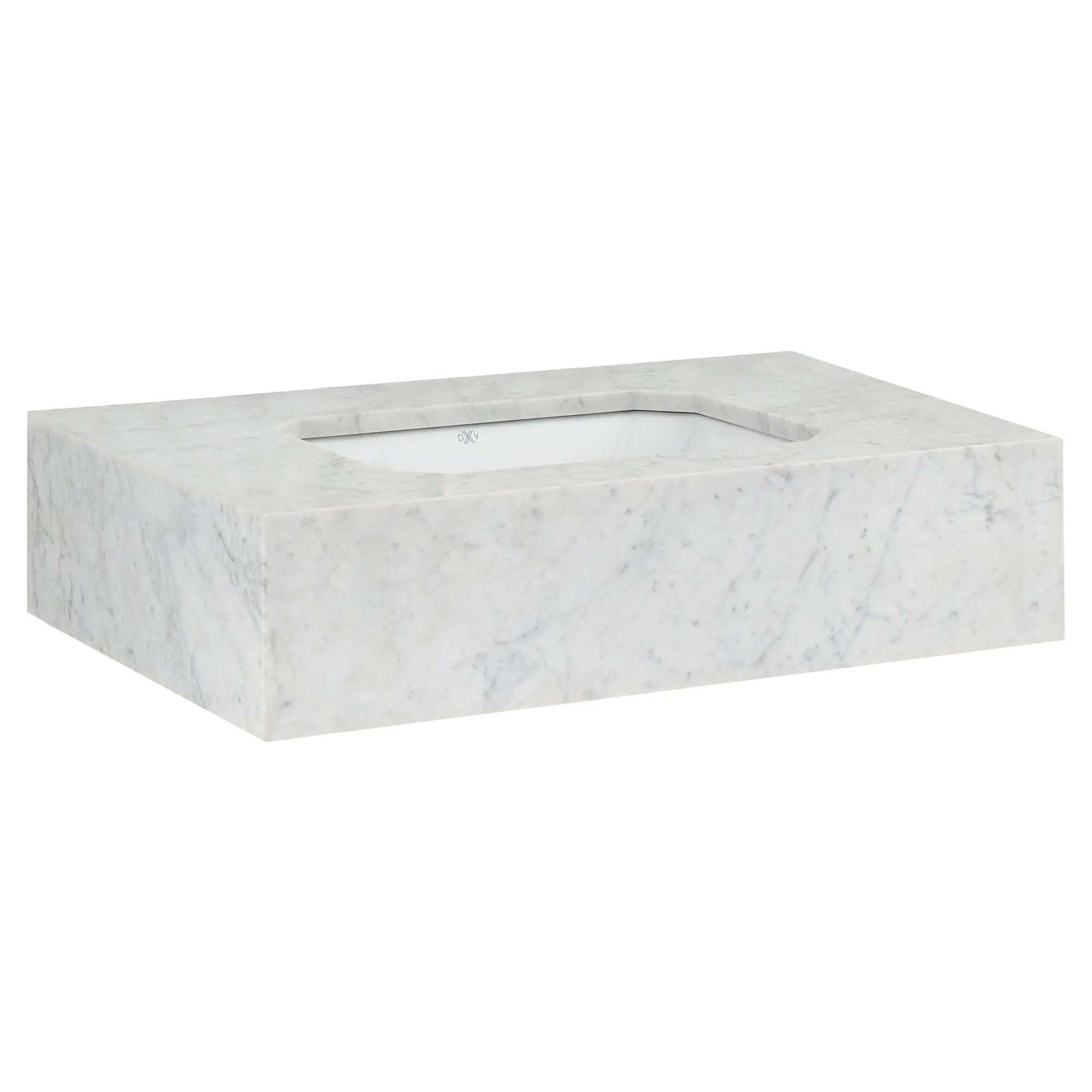 Belshire® 30 in. Carrara Marble Console Top, No Hole // CARRARA MARBLE // 90688_D19080000550_CDNwebp.webp