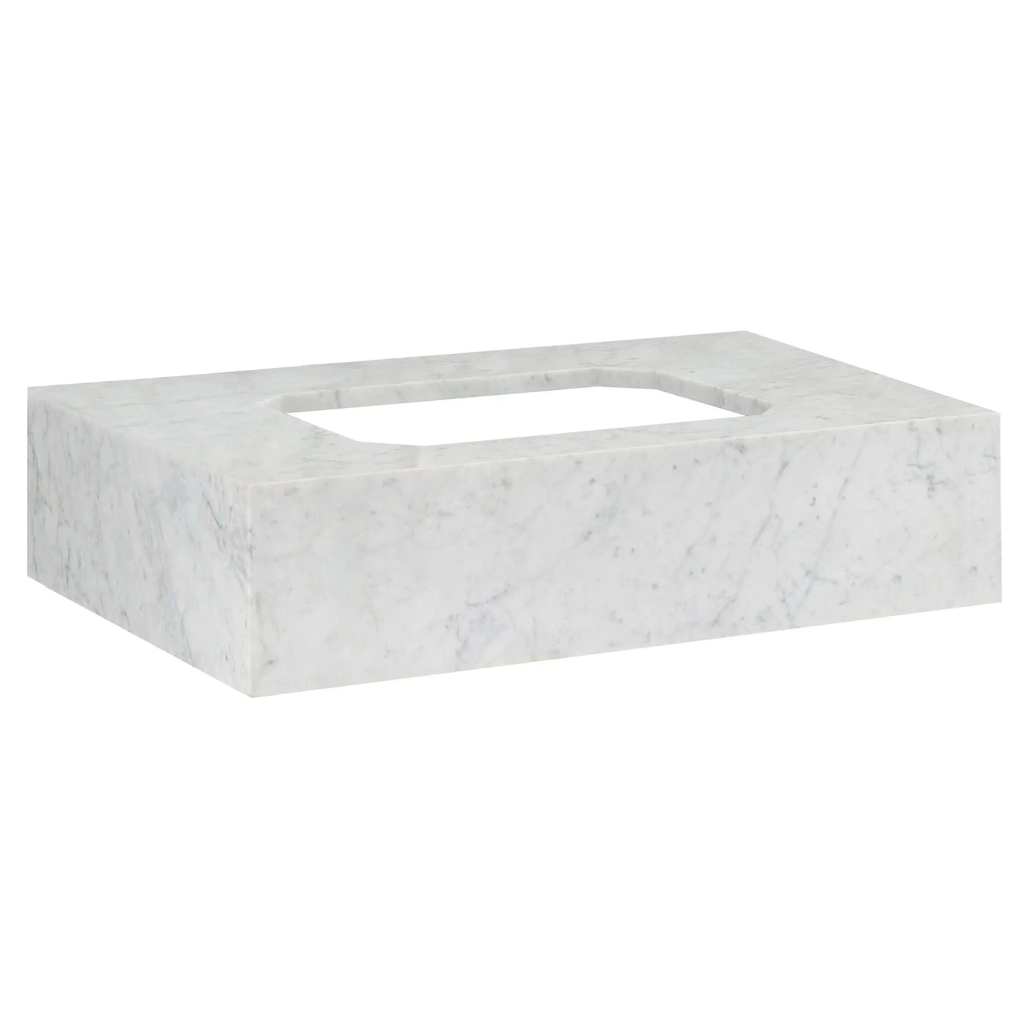 Belshire® 30 in. Carrara Marble Console Top, No Hole // CARRARA MARBLE // 90700_D19080000550_1_CDNwebp.webp
