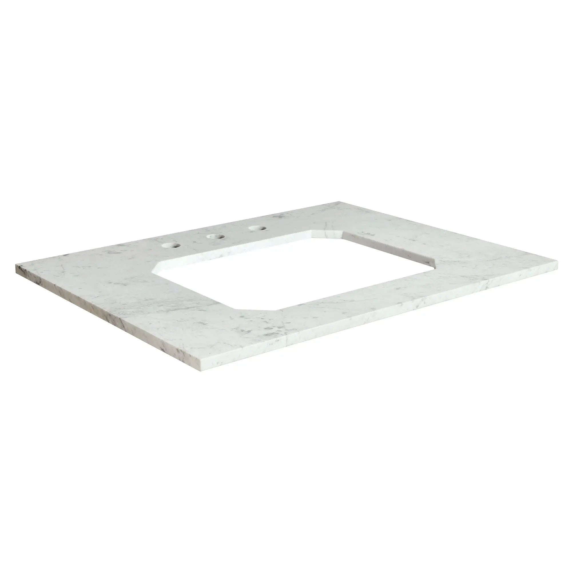 Belshire® 30 in. Carrara Marble Vanity Top, 3 Hole // CARRARA MARBLE // 90798_D19090003550_1_CDNwebp.webp