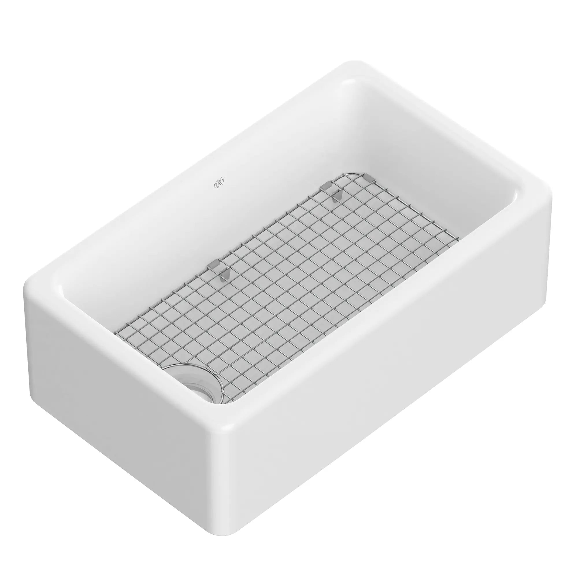 Hillside® 30 in. Apron Kitchen Sink with Offset Drain // CANVAS WHITE // 90905_D20066230.415_CDNwebp.webp