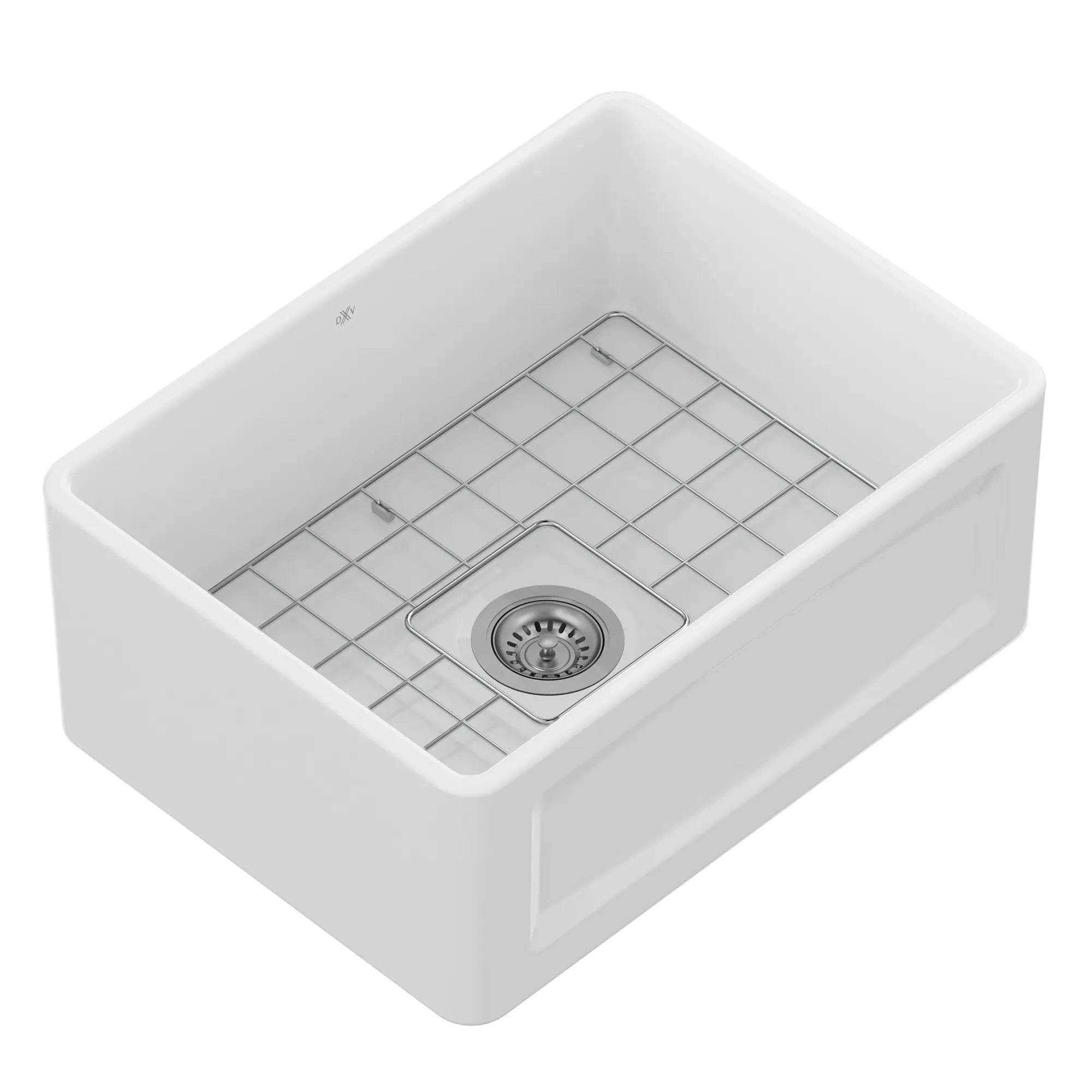 Hillside® 24 in. Apron Kitchen Sink with Center Drain // CANVAS WHITE // 91161_D20101000.415_CDNwebp.webp