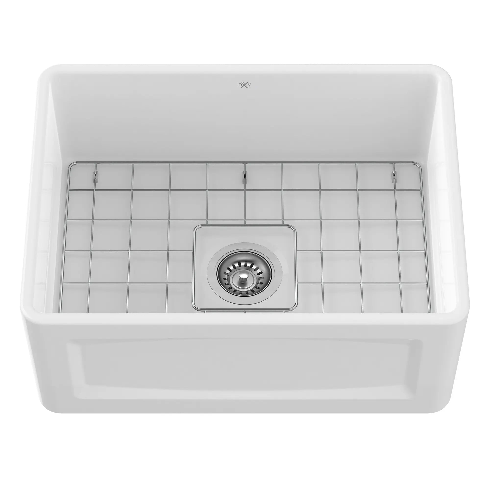 Hillside® 24 in. Apron Kitchen Sink with Center Drain // CANVAS WHITE // 91162_D20101000.415_1_CDNwebp.webp