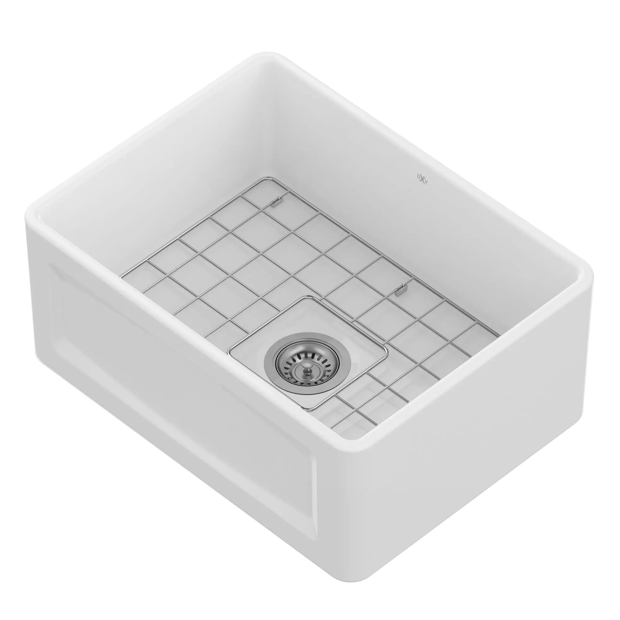 C&SYNページ Hillside® 24 In. Apron Kitchen Sink With Center Drain