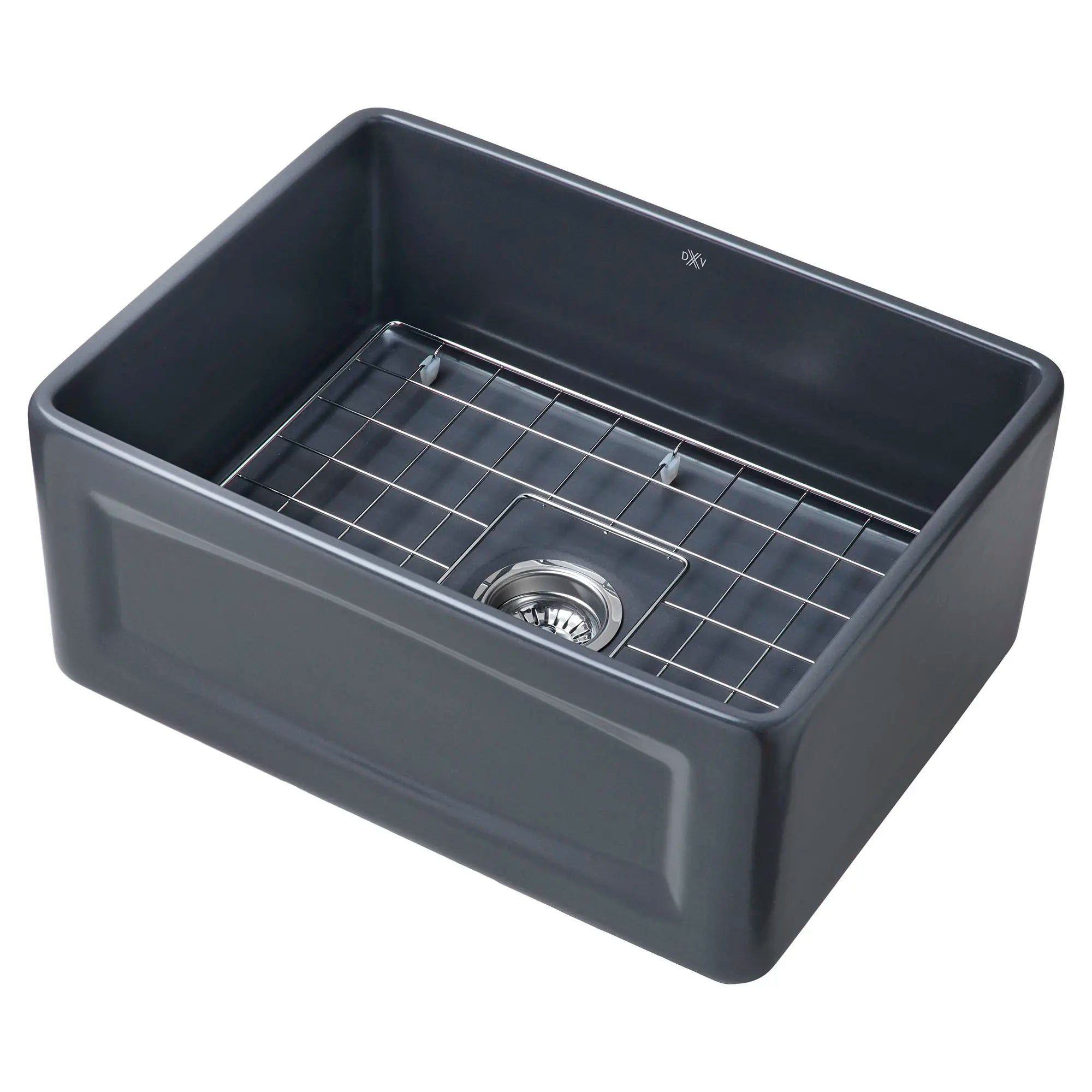 Hillside® 24 in. Apron Kitchen Sink with Center Drain // CHENILLE GRAY // 91213_D20101000425_1_CDNwebp.webp