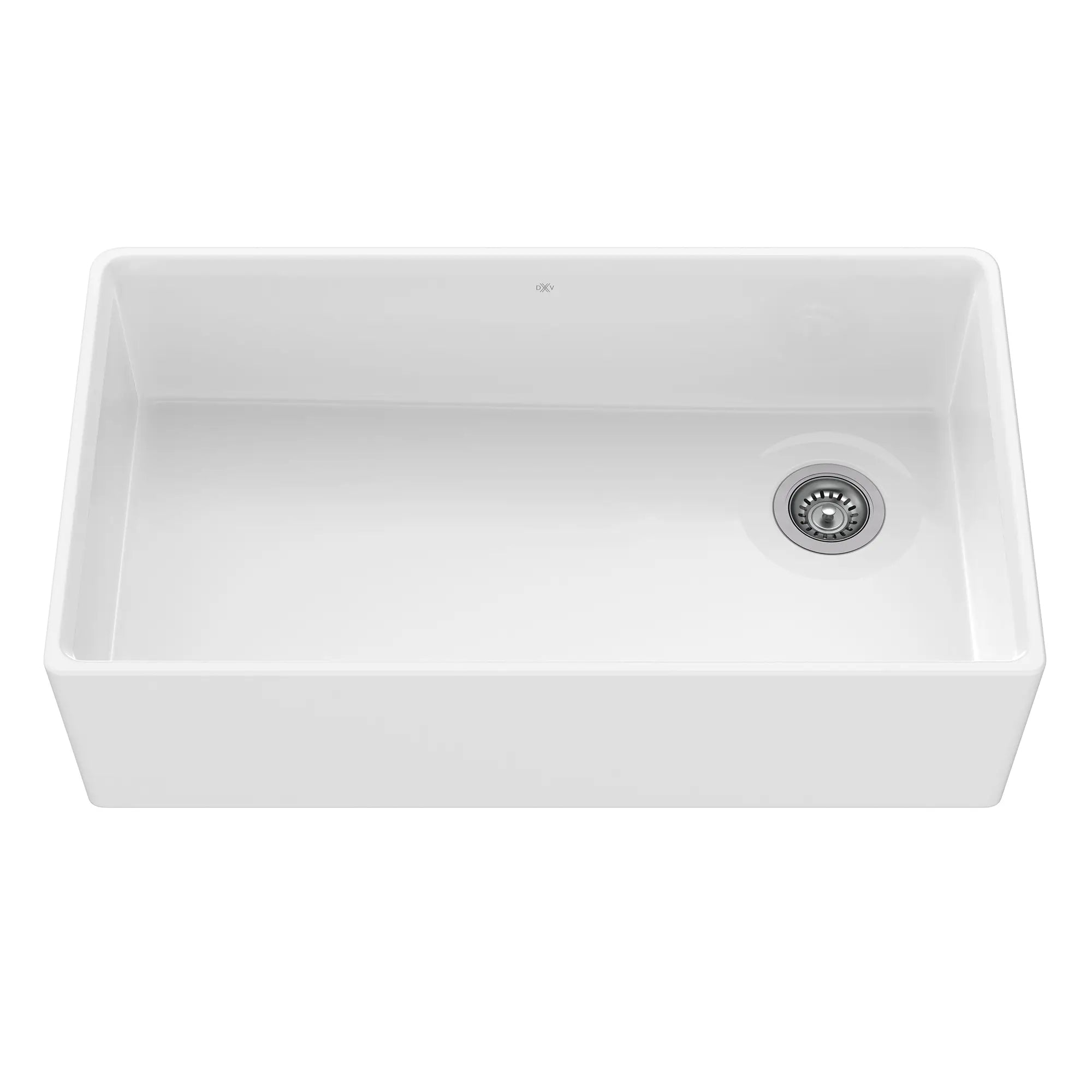 Etre® 36 in. Apron Kitchen Sink with Offset Drain // CANVAS WHITE // 91763_D21180SB3620.415_1_CDNwebp.webp