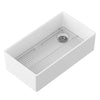 [D21180SB3620.415] Etre® 36 in. Apron Kitchen Sink with Offset Drain - Canvas White