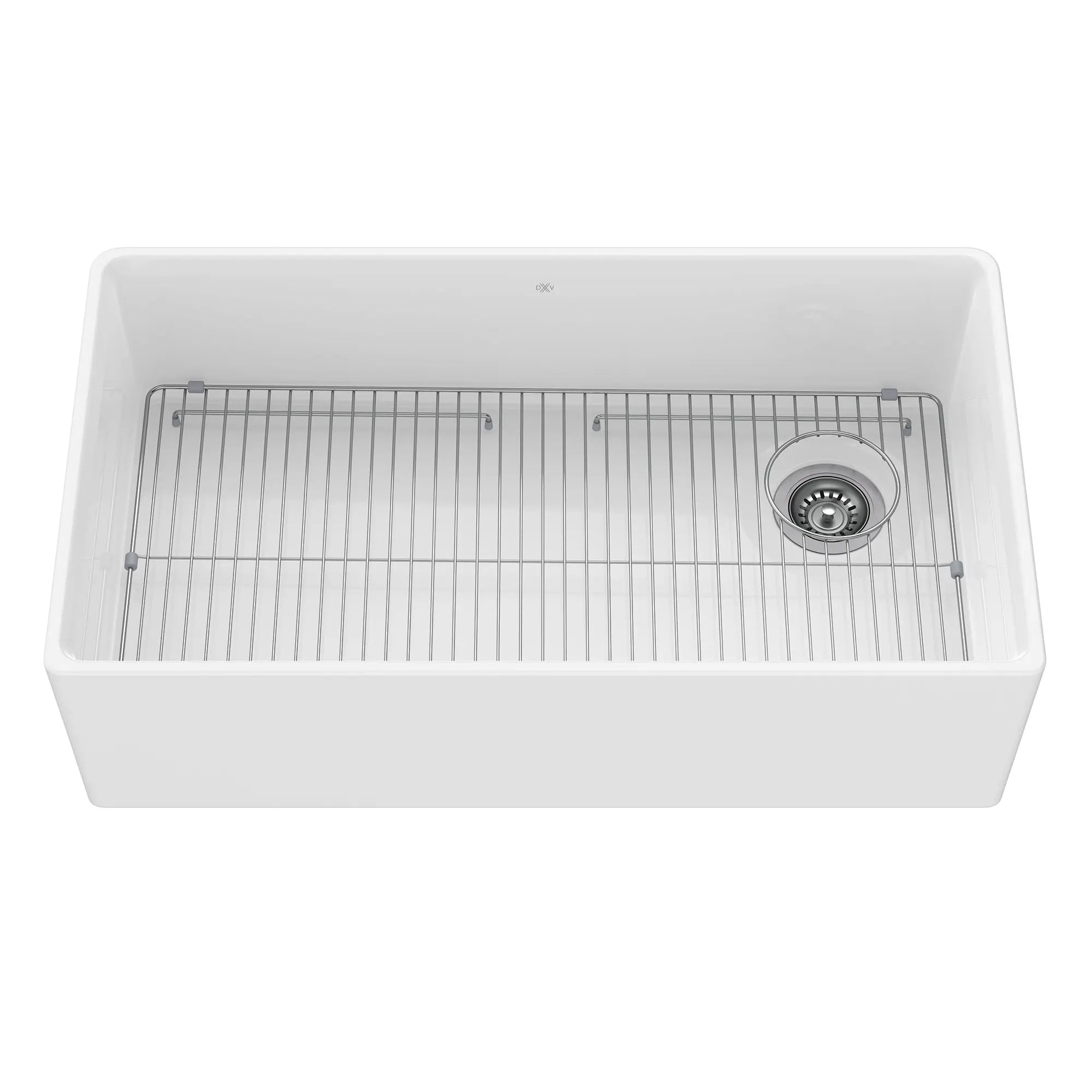 Etre® 36 in. Apron Kitchen Sink with Offset Drain // CANVAS WHITE // 91779_D21180SB3620.415_4_CDNwebp.webp