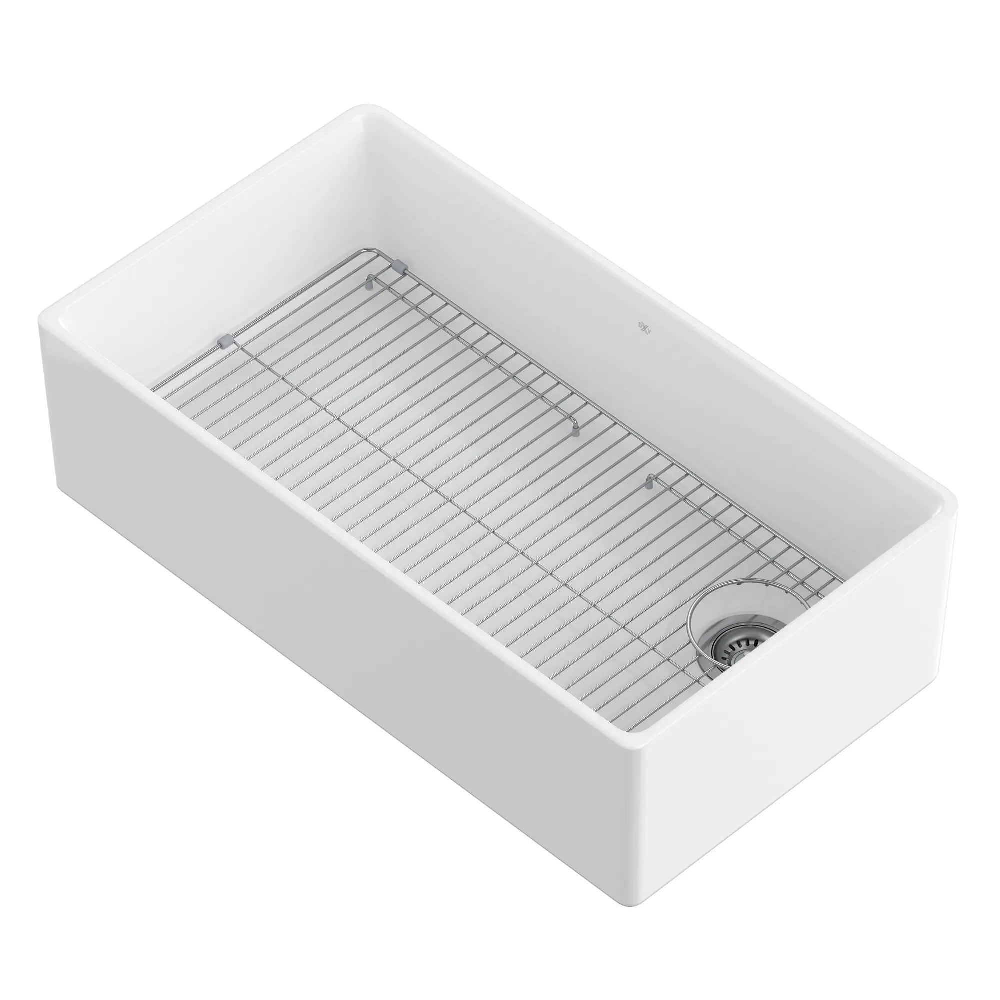 Etre® 36 in. Apron Kitchen Sink with Offset Drain // CANVAS WHITE // 91795_D21180SB3620.415_5_CDNwebp.webp