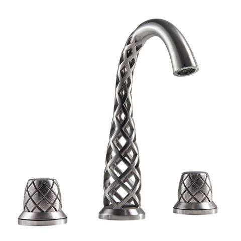 Vibrato 2- Handle Widespread 3D Printed Bathroom Faucet with Knob Handles
