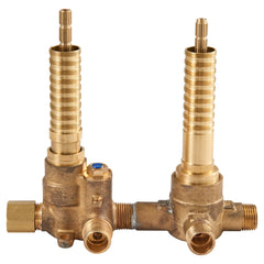 [D35005522.191] 2-Handle Thermostatic Rough Valve with 2-Way Diverter Non-Shared Functions - Unfinished