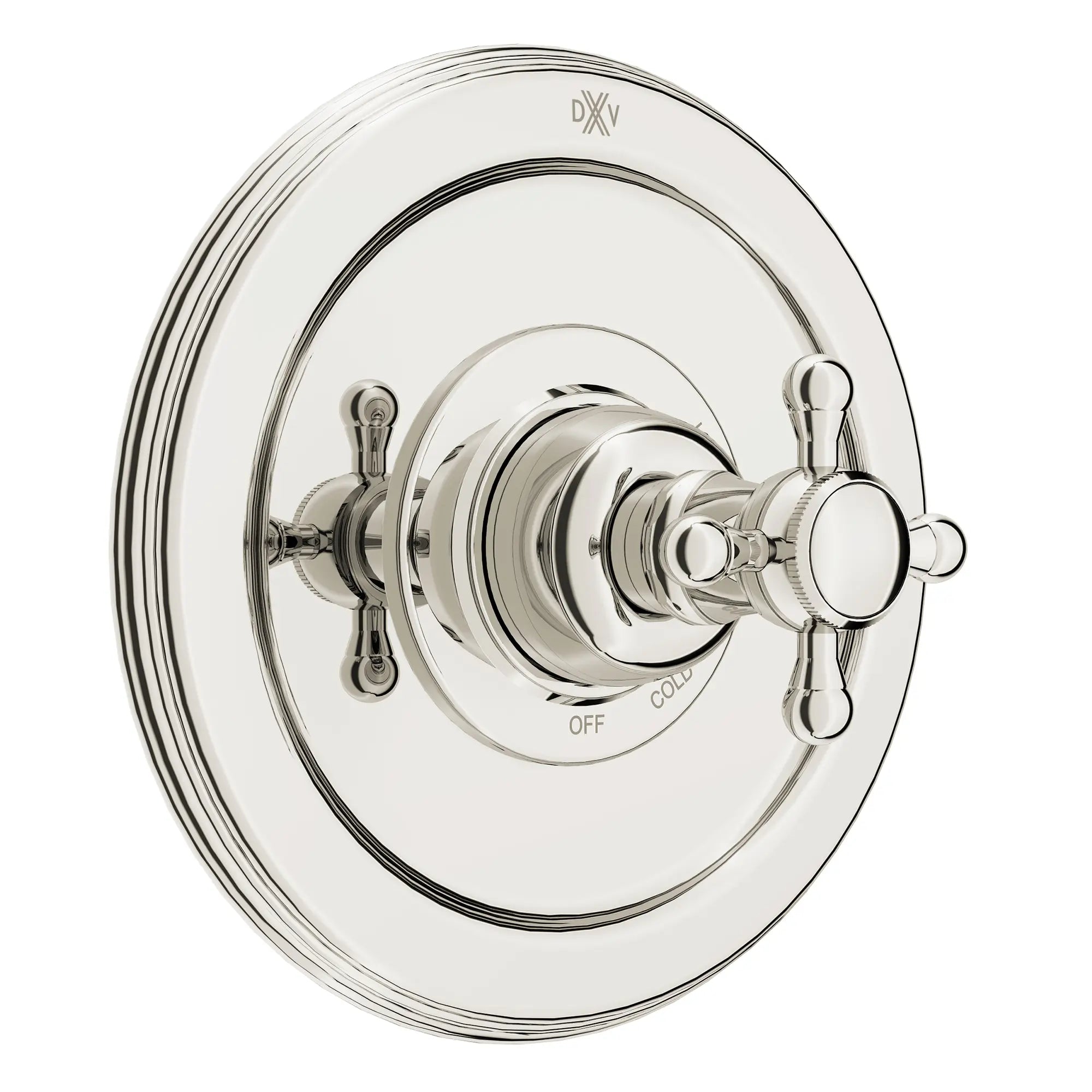 Ashbee Single Handle Pressure Balance Valve Trim Only with Cross Handle // PLATINUM NICKEL // 92983_D35101F40.150_CDNwebp.webp