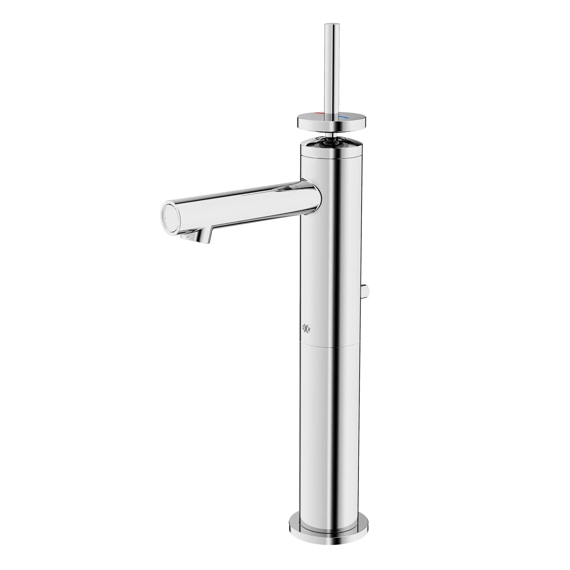Percy® Single Handle Vessel Bathroom Faucet with Indicator Markings and Stem Handle // POLISHED CHROME // 93708_D35105150RB.100_1_CDNwebp.webp