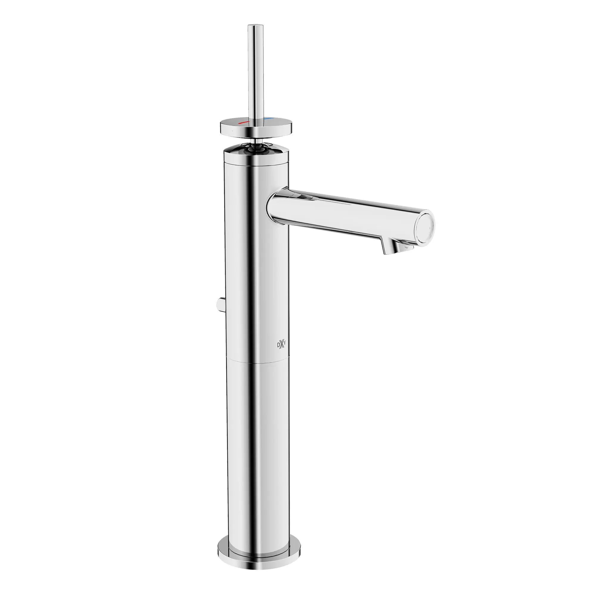 Percy® Single Handle Vessel Bathroom Faucet with Indicator Markings and Stem Handle // POLISHED CHROME // 93716_D35105150RB100_R_CDNwebp.webp