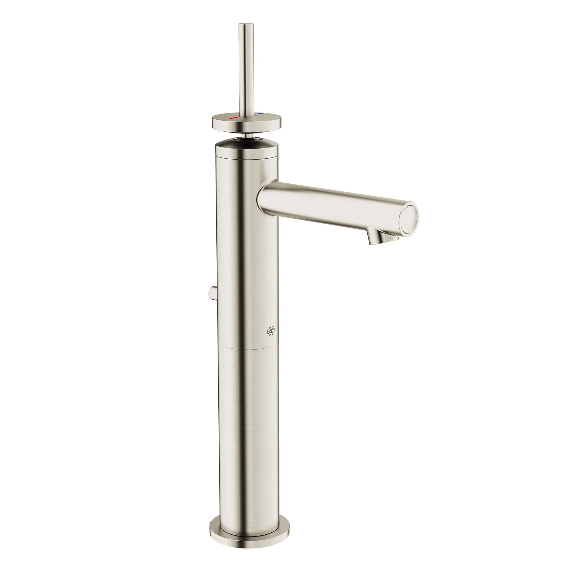 Percy® Single Handle Vessel Bathroom Faucet with Indicator Markings and Stem Handle // BRUSHED NICKEL // 93720_D35105150RB144_L_CDNwebp.webp
