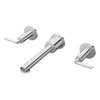 [D35105450RB.100] Percy® 2-Handle Wall Mounted Bathroom Faucet with Indicator Markings and Lever Handles - Polished Chrome
