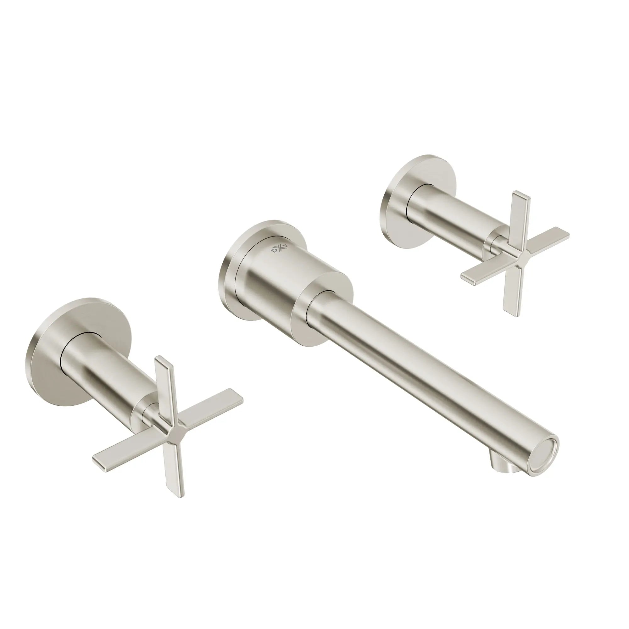 Percy® 2-Handle Wall Mounted Bathroom Faucet with Cross Handles // BRUSHED NICKEL // 93830_D3510546C.144_CDNwebp.webp