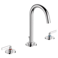 [D35105800RB.100] Percy® 2-Handle Widespread Bathroom Faucet with Indicator Markings and Lever Handles - Polished Chrome