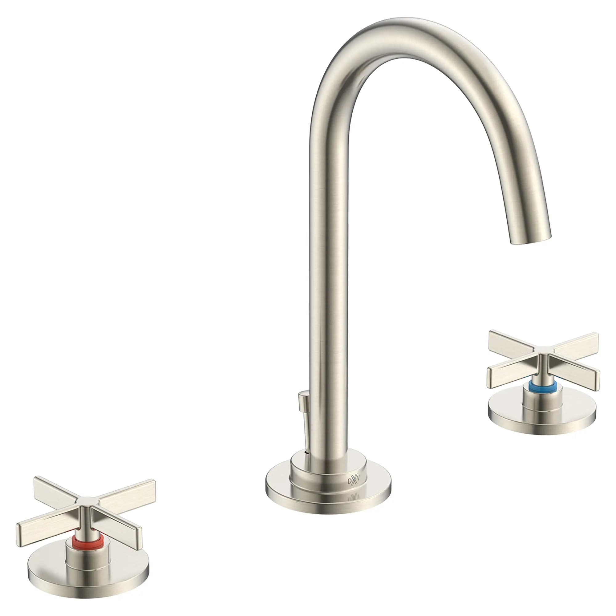 Percy® 2-Handle Widespread Bathroom Faucet with Indicator Markings and Cross Handles // BRUSHED NICKEL // 94268_D35105840RB.144_CDNwebp.webp