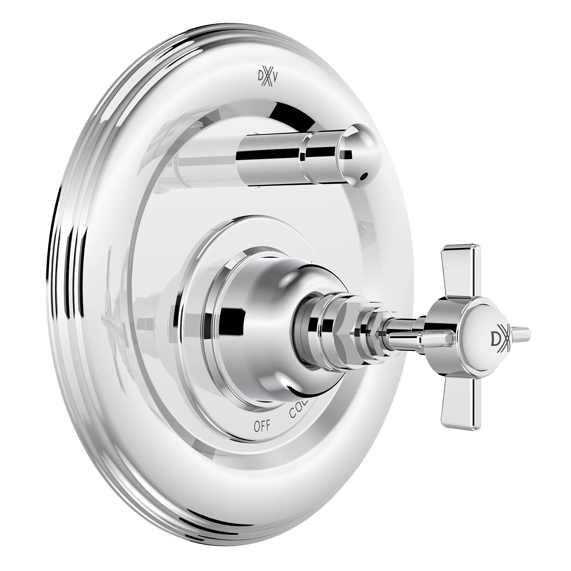Landfair Pressure Balanced Tub/Shower Trim With Cross Handle // POLISHED CHROME // 94456_D35107640.100_CDNwebp.webp