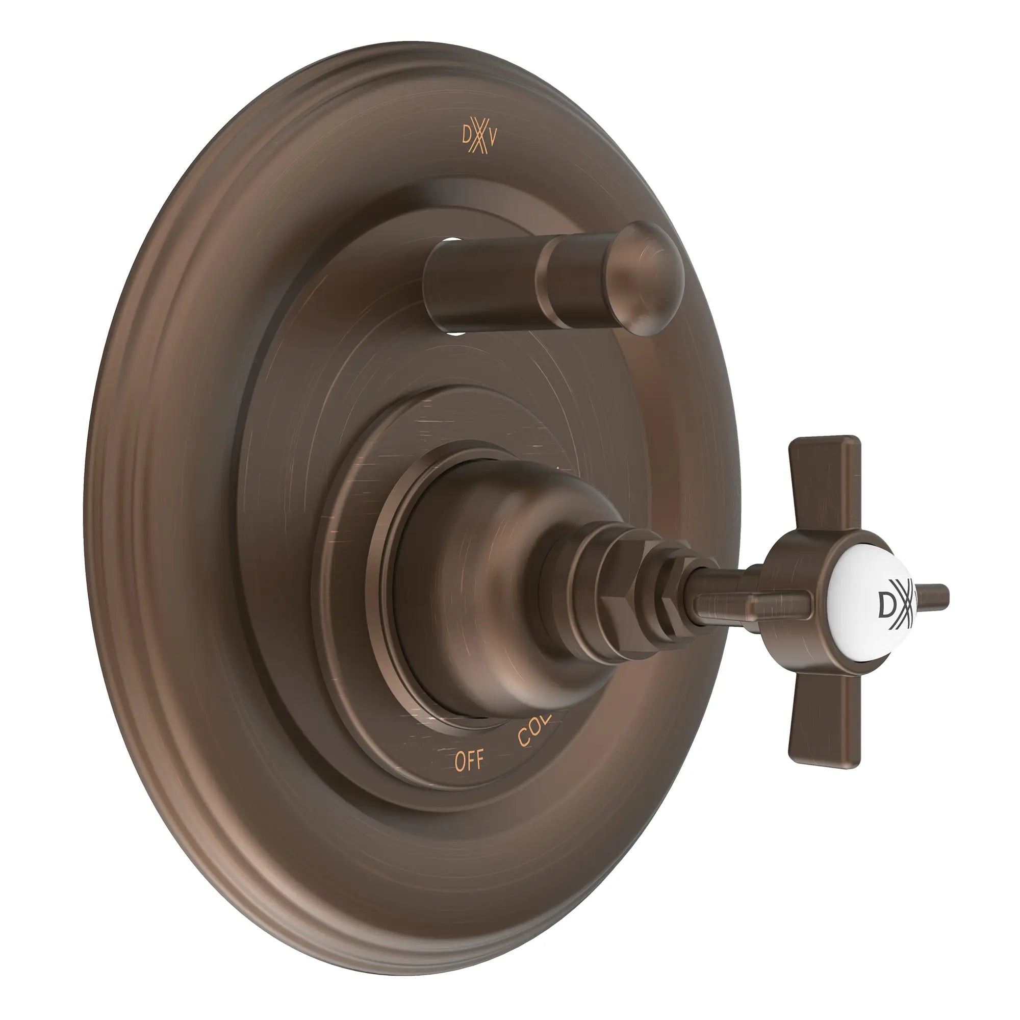 Landfair Pressure Balanced Tub/Shower Trim With Cross Handle // CARBON BRONZE // 94469_D35107640.110_CDNwebp.webp