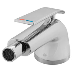 [D35120012RB.100] DXV® Modulus Single Hole Bidet Faucet with Indicator Markings and Lever Handle - Polished Chrome