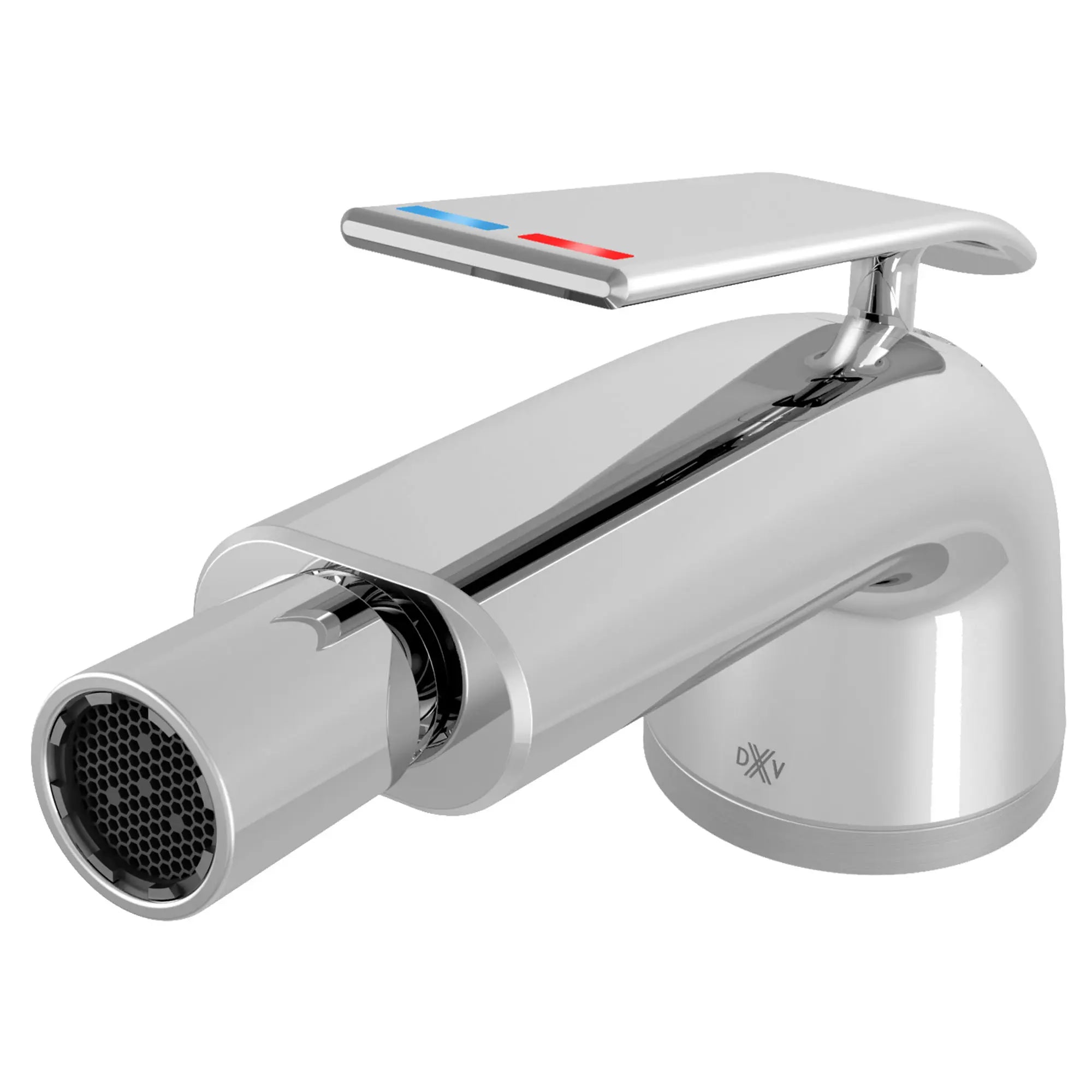 DXV® Modulus Single Hole Bidet Faucet with Indicator Markings and Lever Handle // POLISHED CHROME // 95084_D35120012RB100_3_CDNwebp.webp