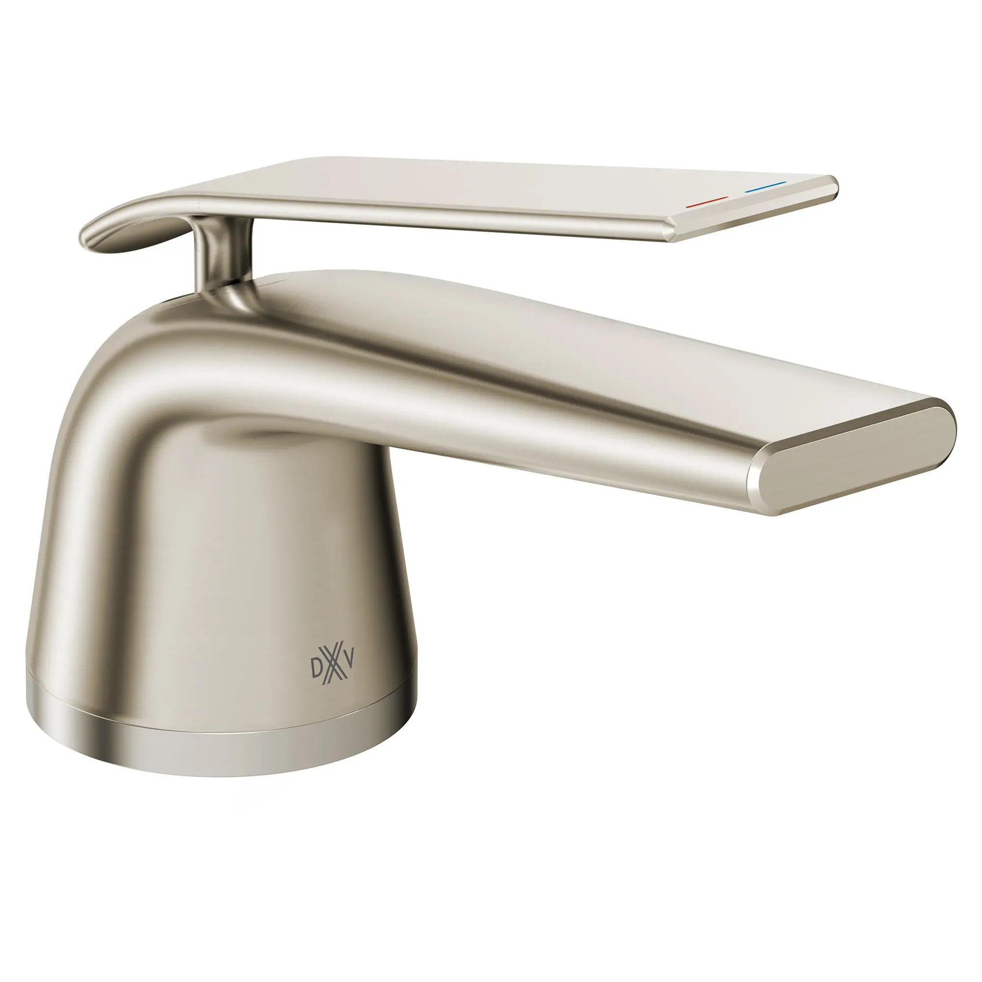DXV® Modulus Single Handle Bathroom Faucet with Indicator Markings and Lever Handle // BRUSHED NICKEL // 95143_D35120102RB.144_CDNwebp.webp