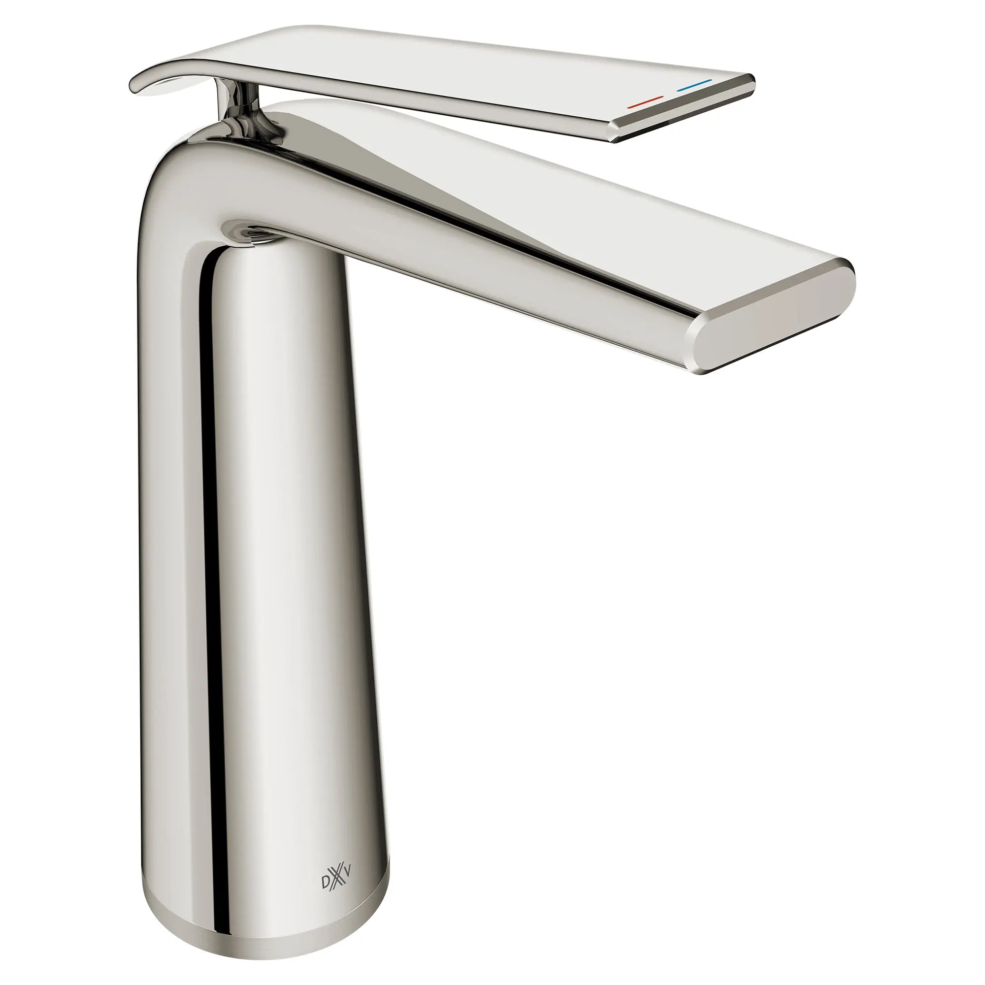 DXV® Modulus Single Handle Vessel Bathroom Faucet with Indicator Markings and Lever Handle // PLATINUM NICKEL // 95185_D35120152RB.150_CDNwebp.webp
