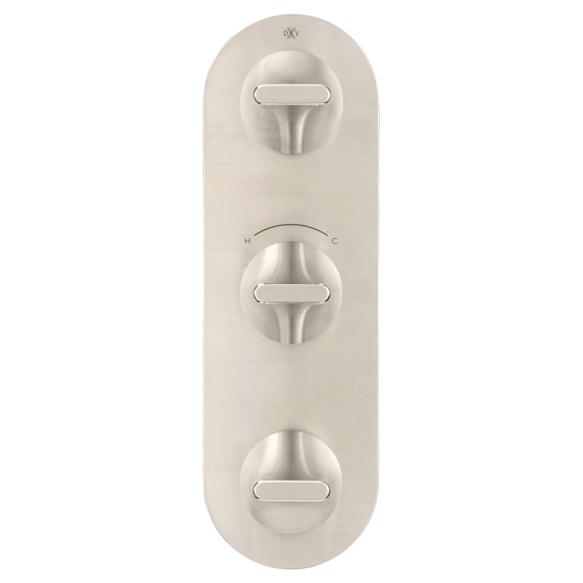 DXV® Modulus 3-Handle Thermostatic Valve Trim Only // BRUSHED NICKEL // 95342_D35120537144_CDNwebp.webp