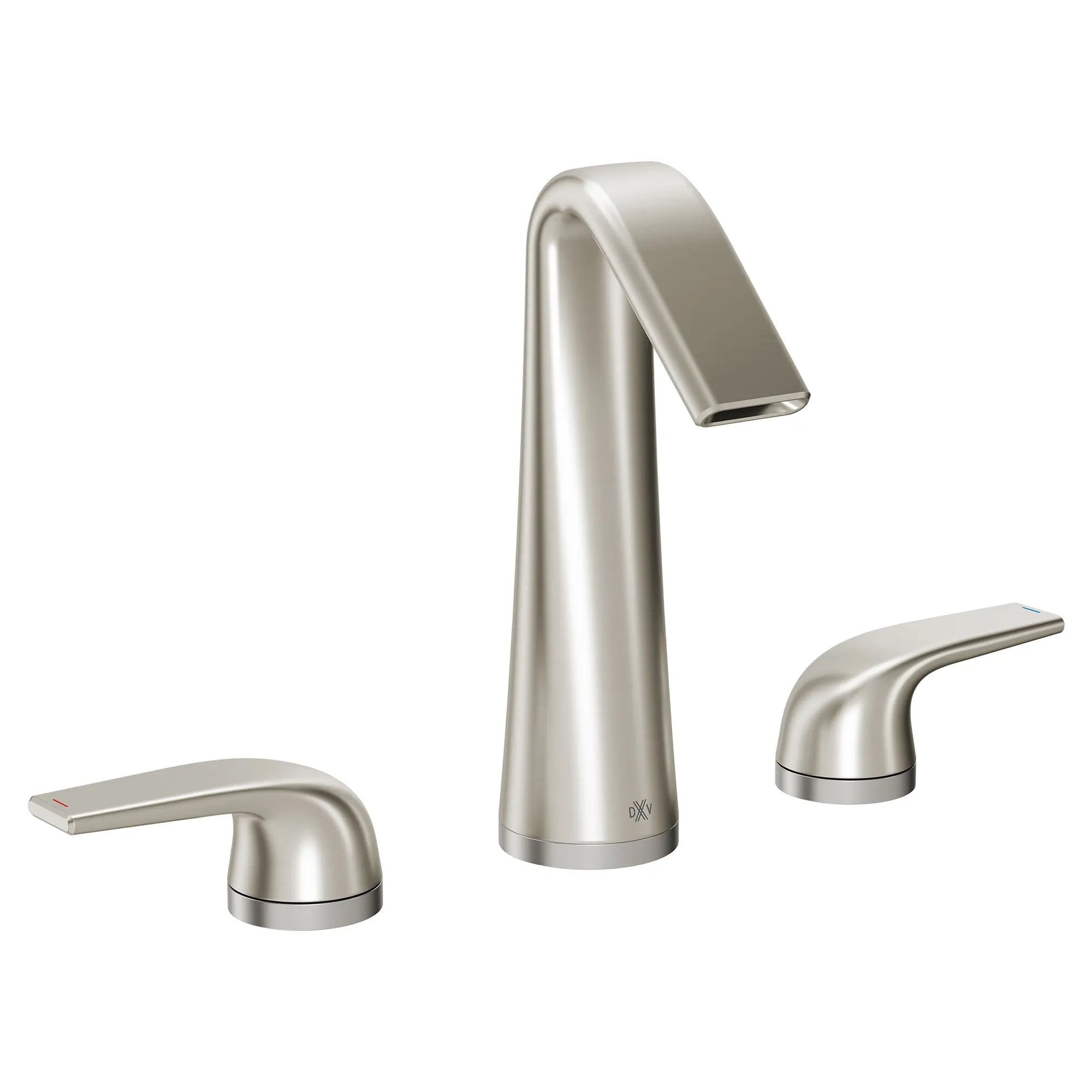 DXV® Modulus 2-Handle High Spout Widespread Bathroom Faucet with Indicator Markings and Lever Handles // BRUSHED NICKEL // 95457_D35120822RB.144_0_CDNwebp.webp