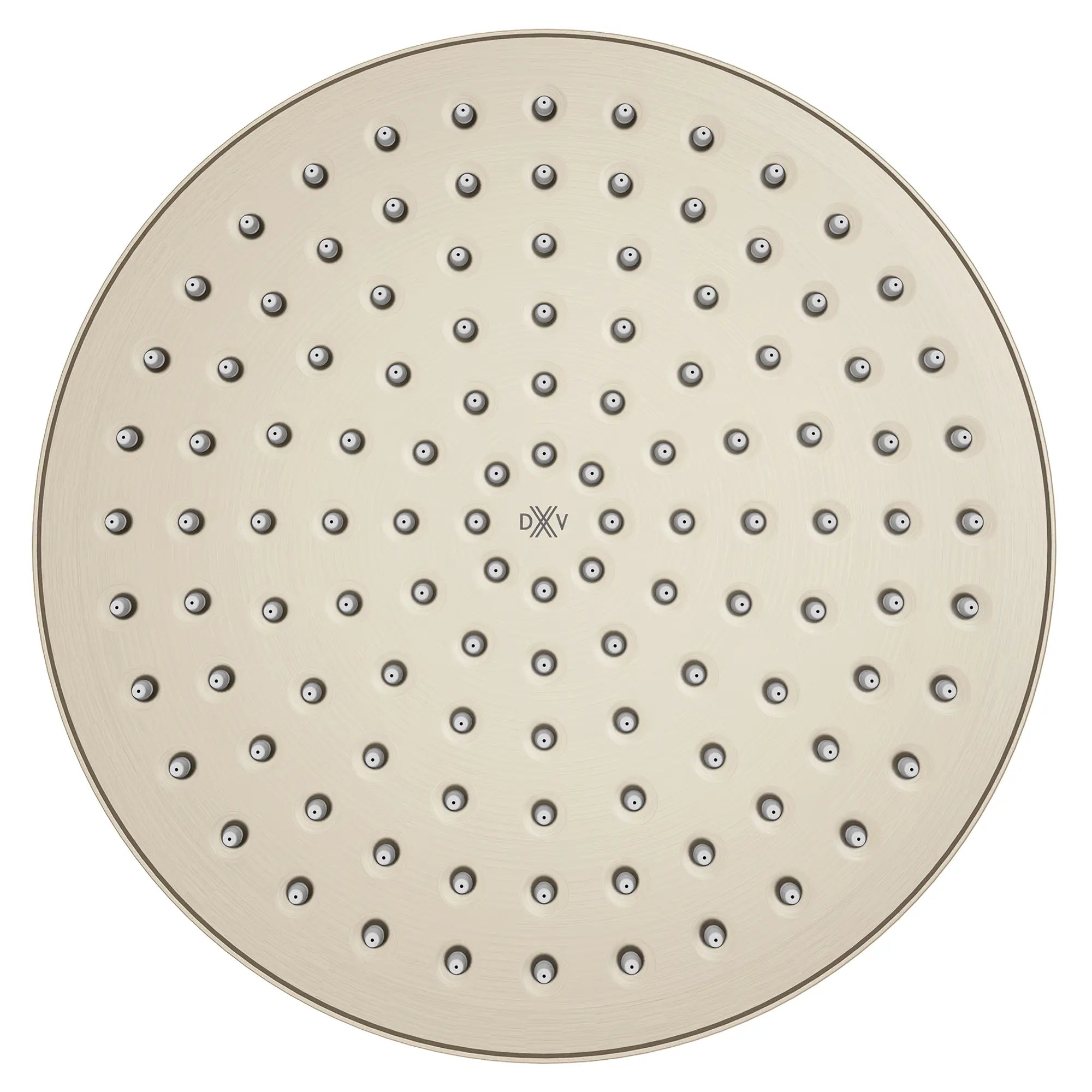 Oak Hill® Single Function 10 in. Round Rain Can Showerhead // BRUSHED NICKEL // 95550_D35155110.144_CDNwebp.webp