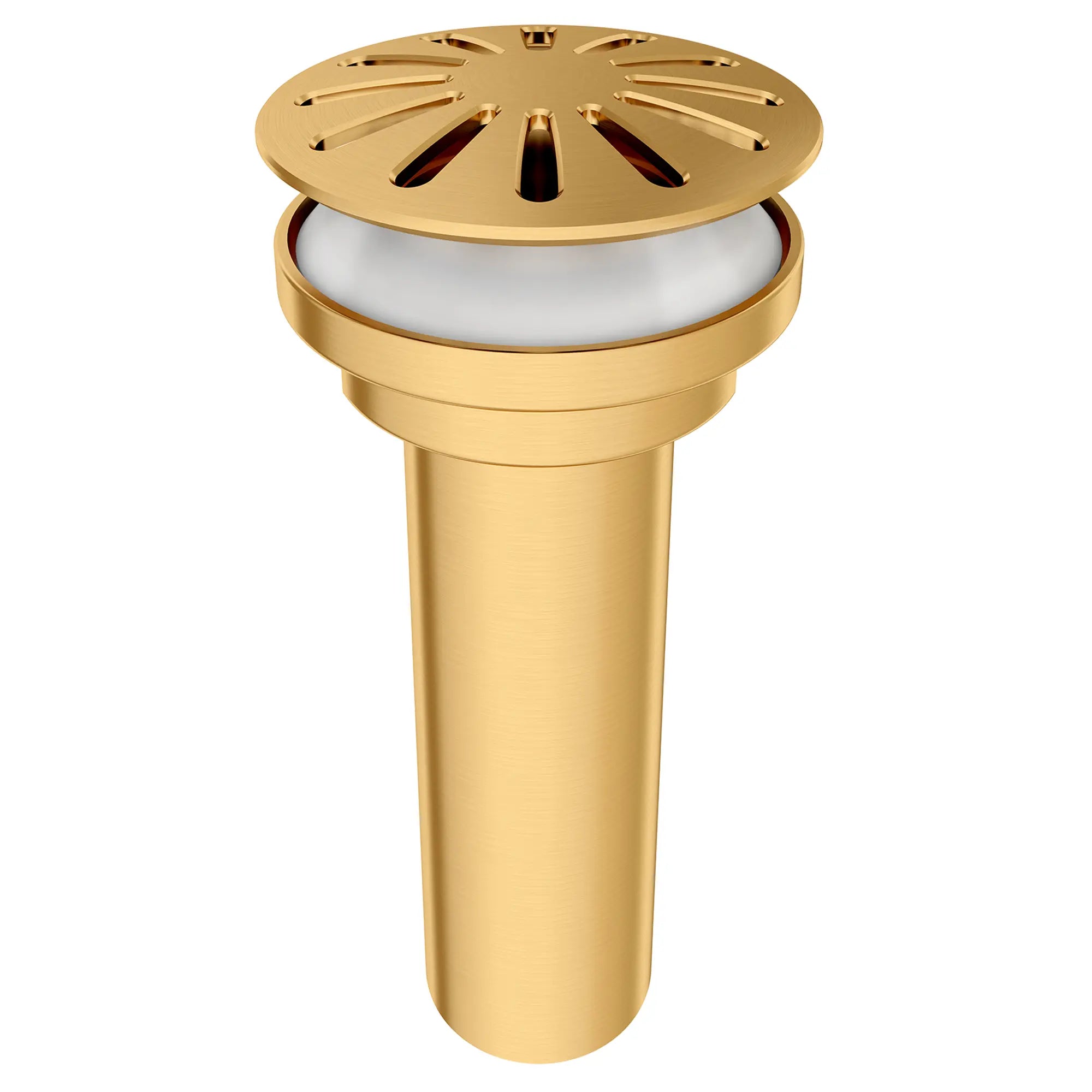 Oak Hill® Grid Drain // SATIN BRASS // 95708_D35155460.427_1_CDNwebp.webp