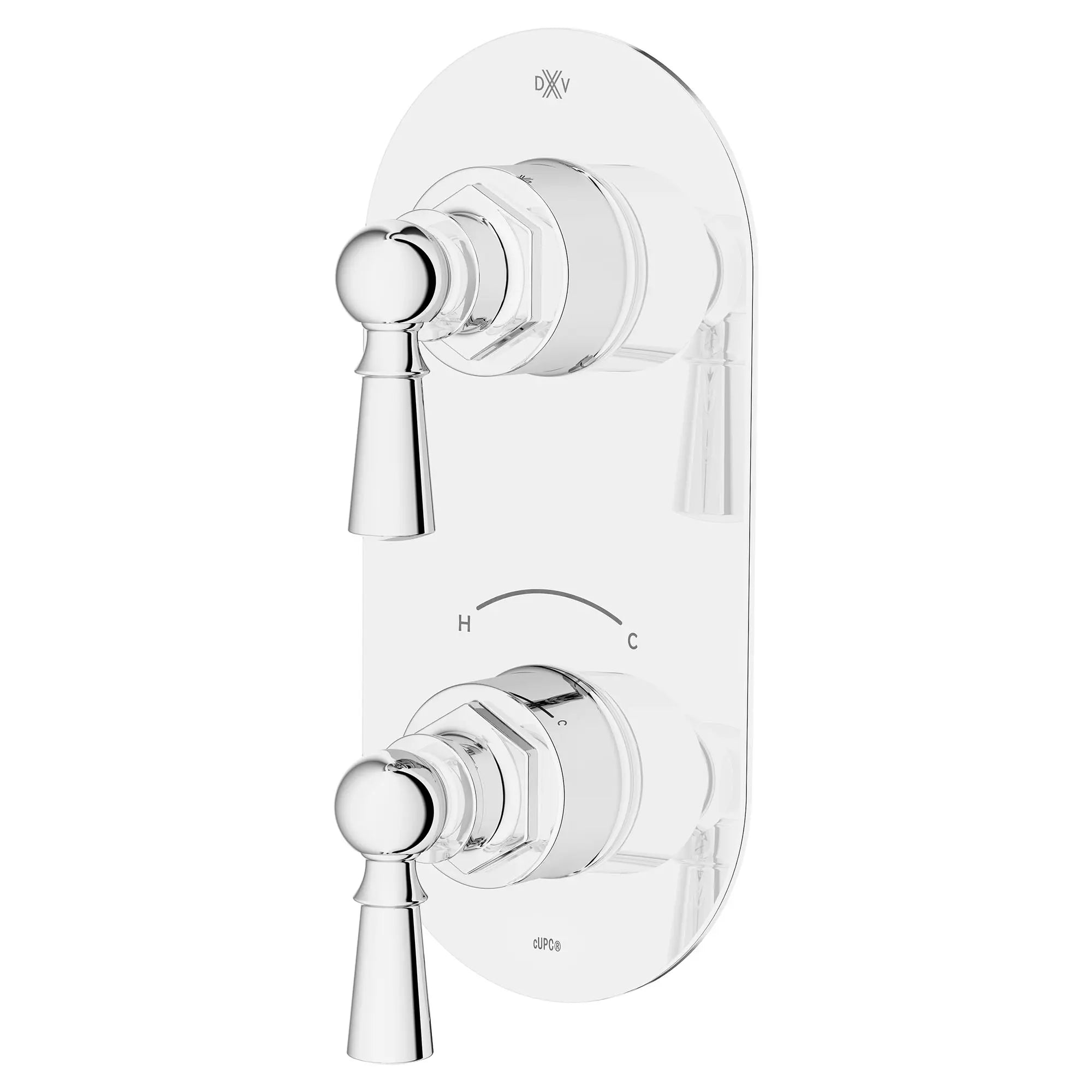Oak Hill® 2-Handle Thermostatic Valve Trim Only with Lever Handles // POLISHED CHROME // 95756_D35155527.100_2_CDNwebp.webp