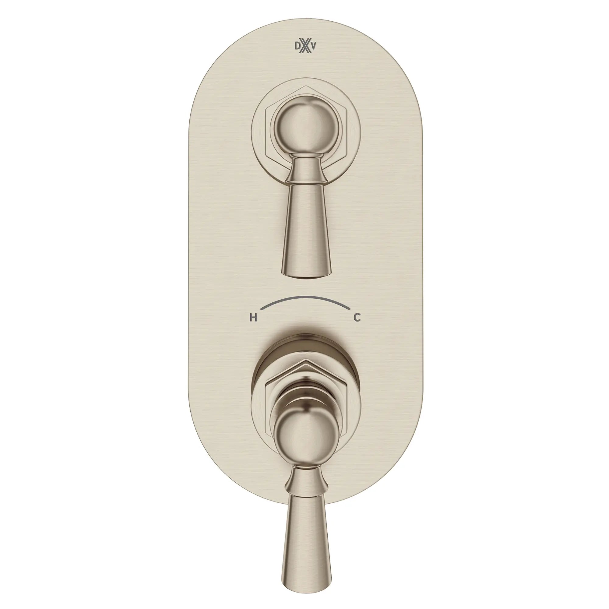 Oak Hill® 2-Handle Thermostatic Valve Trim Only with Lever Handles // BRUSHED NICKEL // 95759_D35155527.144_CDNwebp.webp