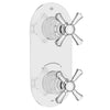Oak Hill® 2-Handle Thermostatic Valve Trim Only with Cross Handles // POLISHED CHROME // 95774_D35155528.100_1_CDNwebp.webp