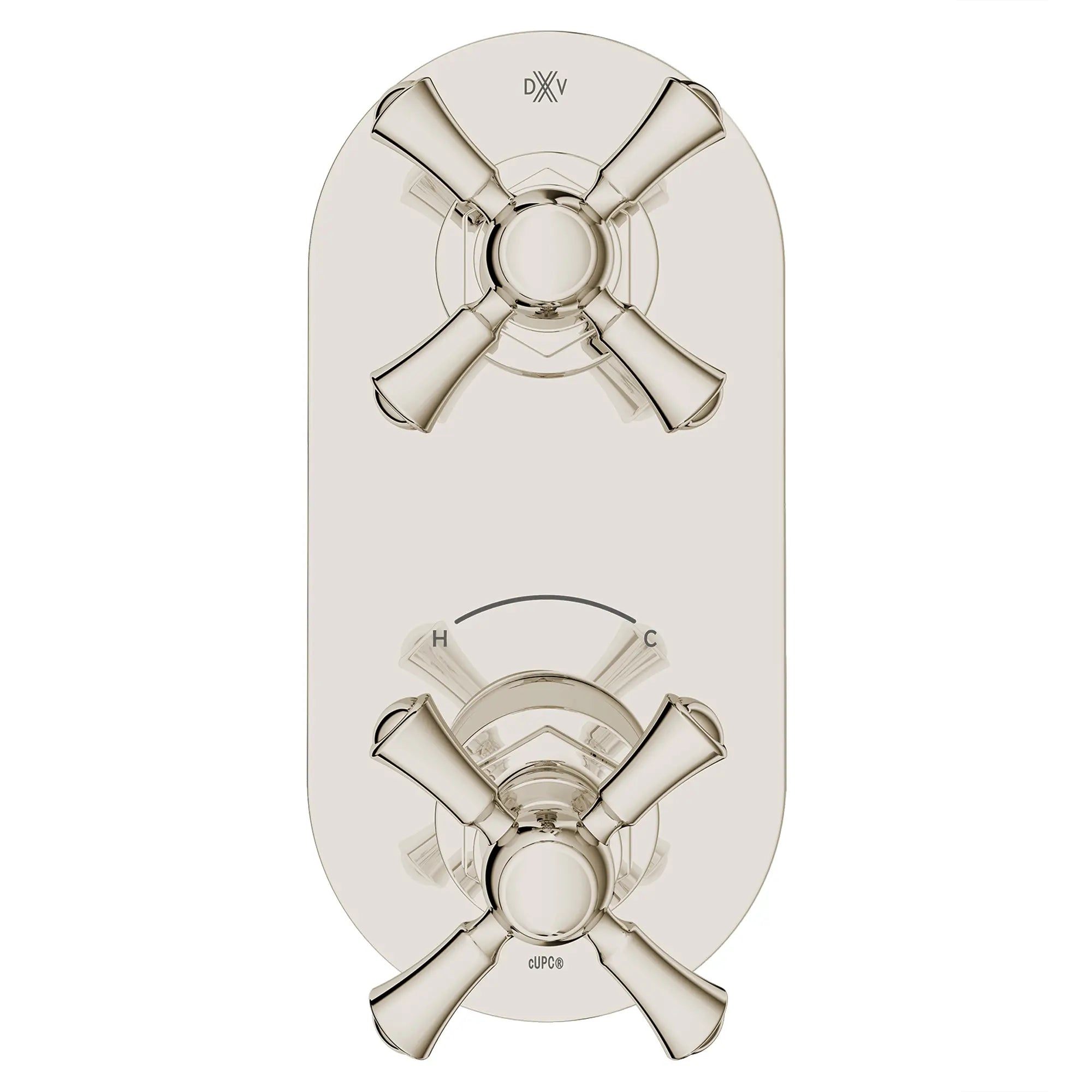 Oak Hill® 2-Handle Thermostatic Valve Trim Only with Cross Handles // PLATINUM NICKEL // 95782_D35155528.150_CDNwebp.webp