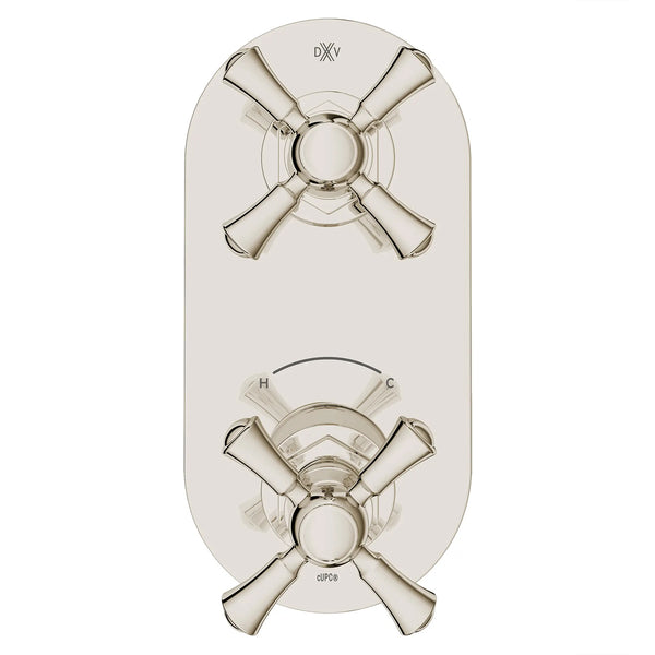 Oak Hill® 2-Handle Thermostatic Valve Trim Only with Cross Handles // PLATINUM NICKEL // 95782_D35155528.150_CDNwebp.webp