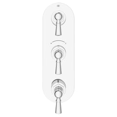 Oak Hill® 3-Handle Thermostatic Valve Trim Only with Lever Handles // POLISHED CHROME // 95791_D35155537.100_CDNwebp.webp