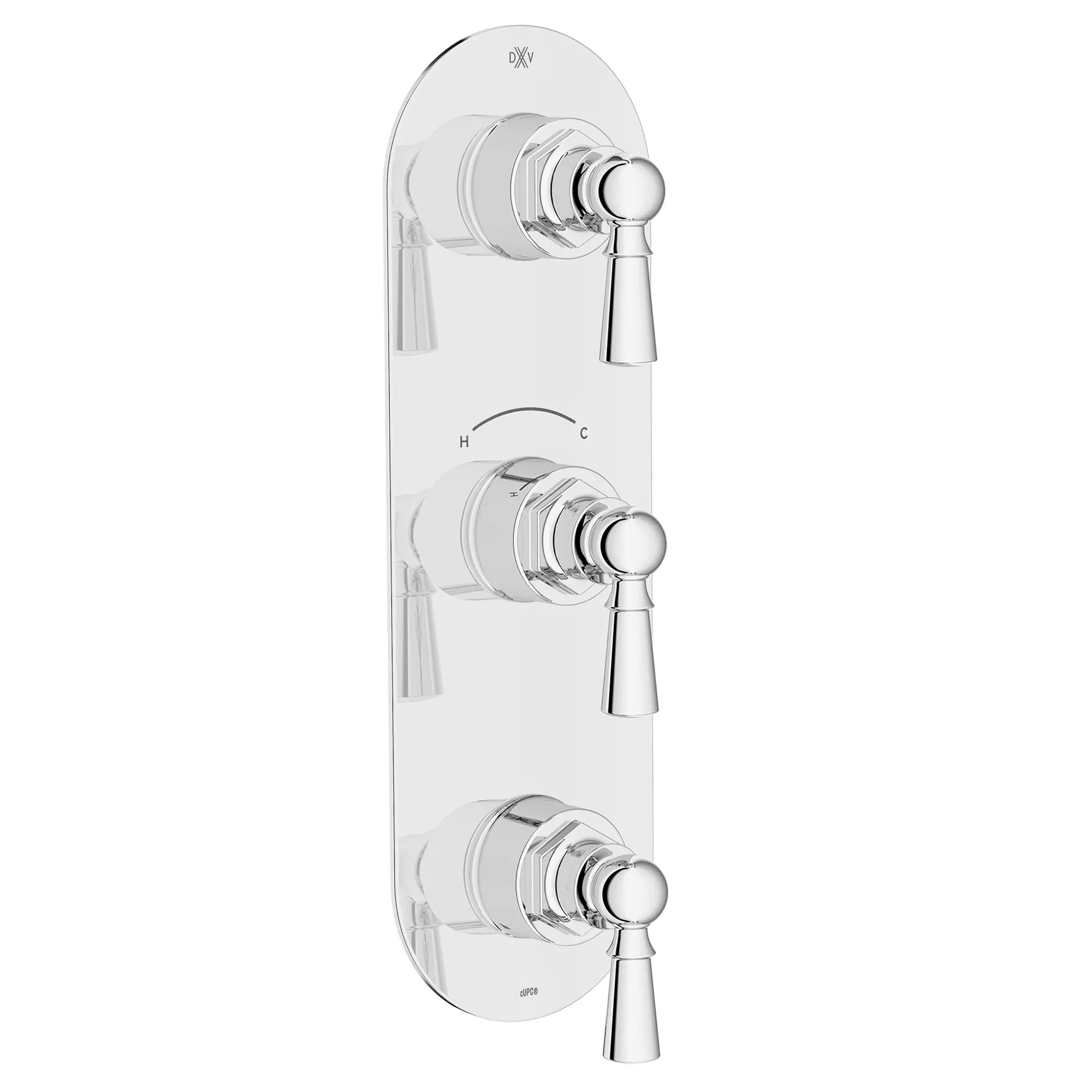 Oak Hill® 3-Handle Thermostatic Valve Trim Only with Lever Handles // POLISHED CHROME // 95794_D35155537.100_1_CDNwebp.webp